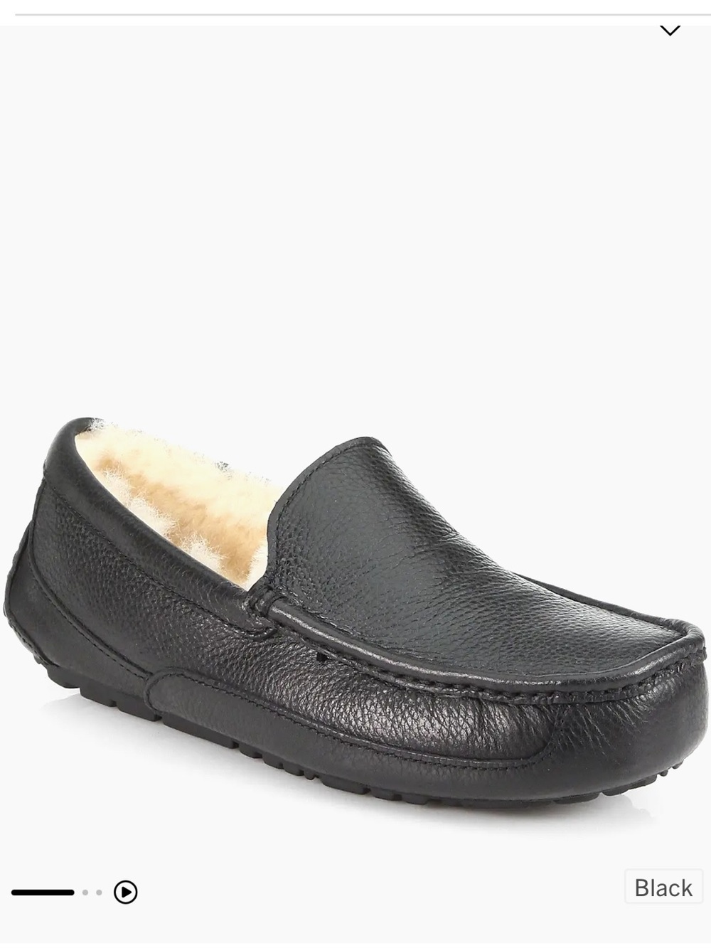 UGG Ascot Leather Slippers